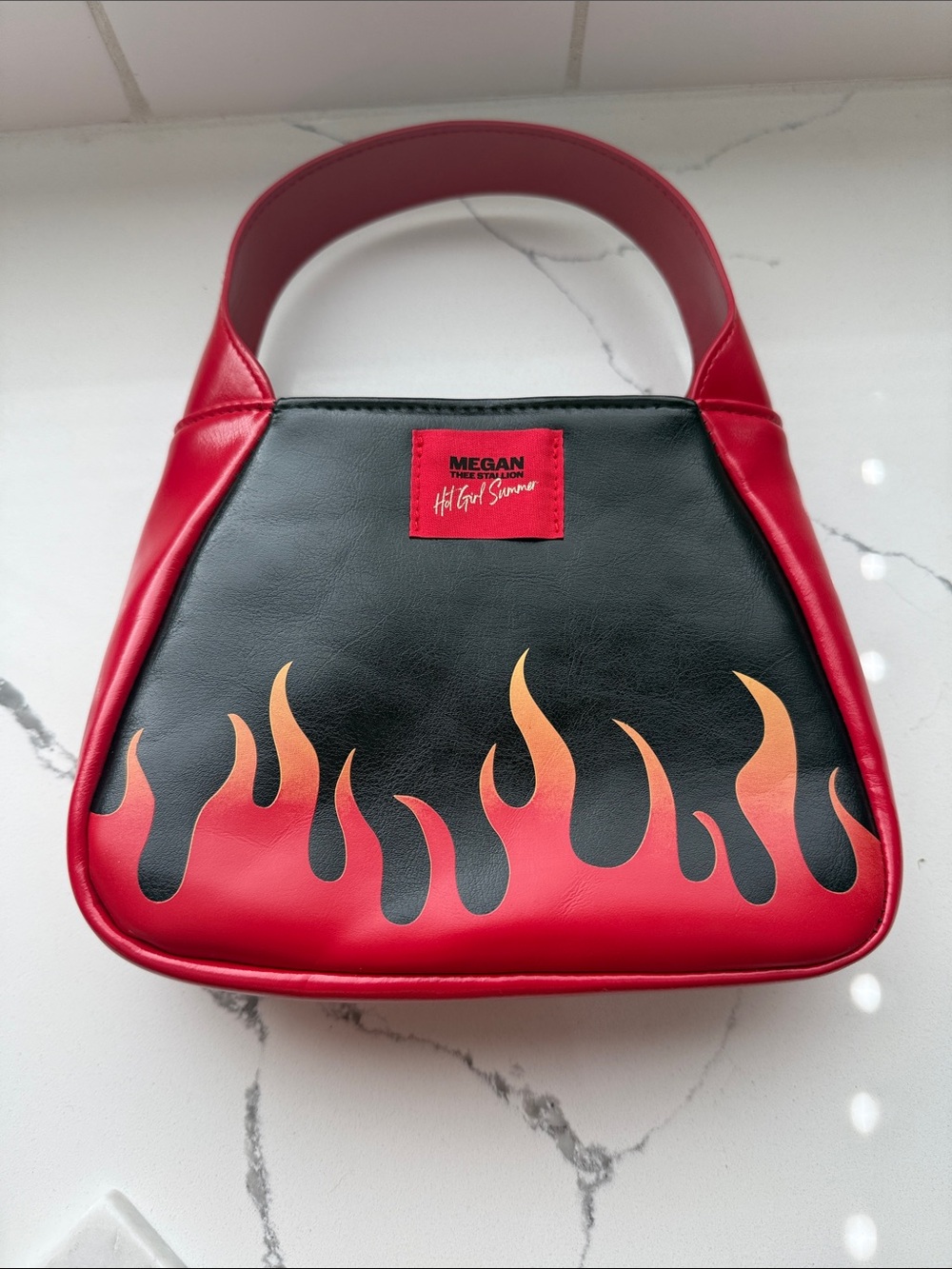 Official Megan Thee Stallion "Hot Girl Summer" Flame Top Handle Bag – Rare Merch